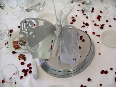 Little Ironies butterfly table centrepiece